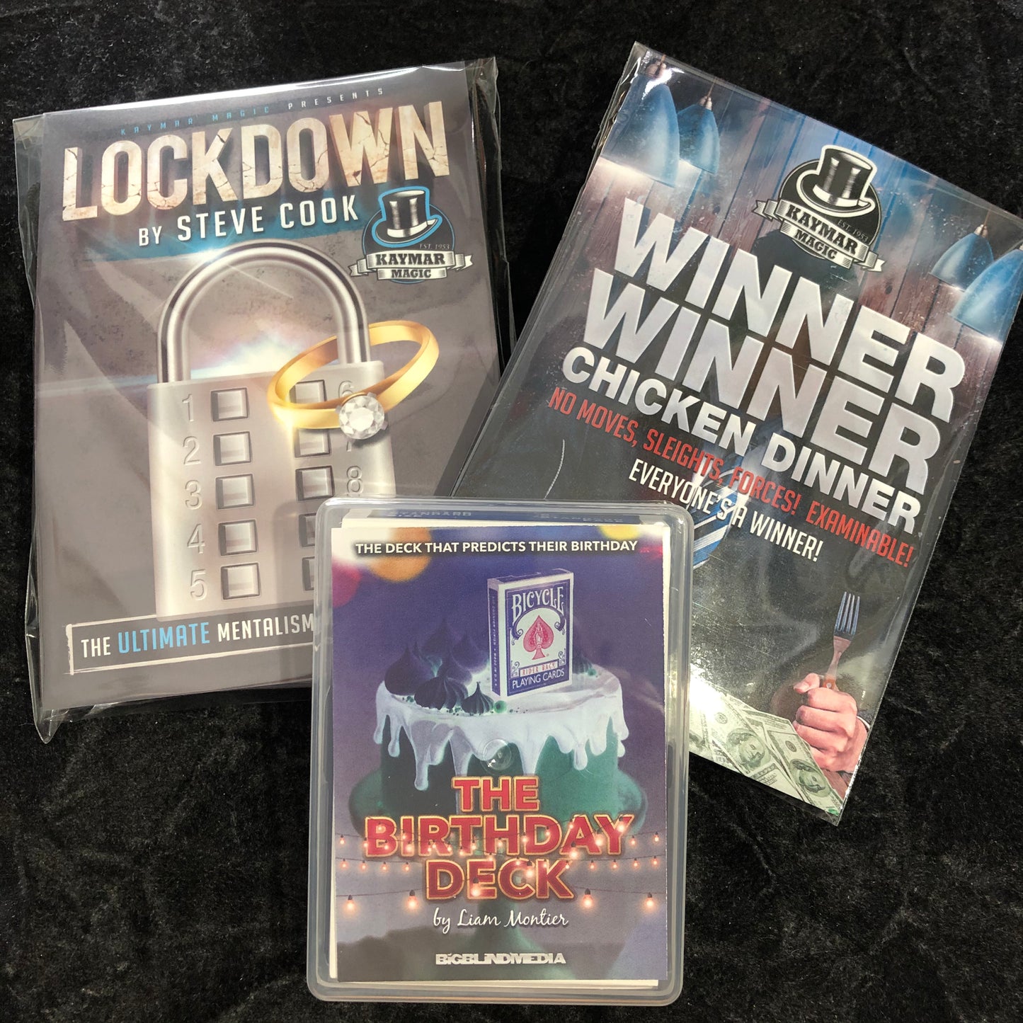The Bank Holiday BUNDLE DEAL! Get 'The Birthday Deck', 'Winner Winner Chicken Dinner' and 'LOCKDOWN' JUST 10 SETS! - Kaymar Magic