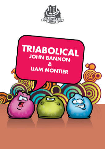 Triabolical by John Bannon and Liam Montier Book and custom printed cards! - Kaymar Magic